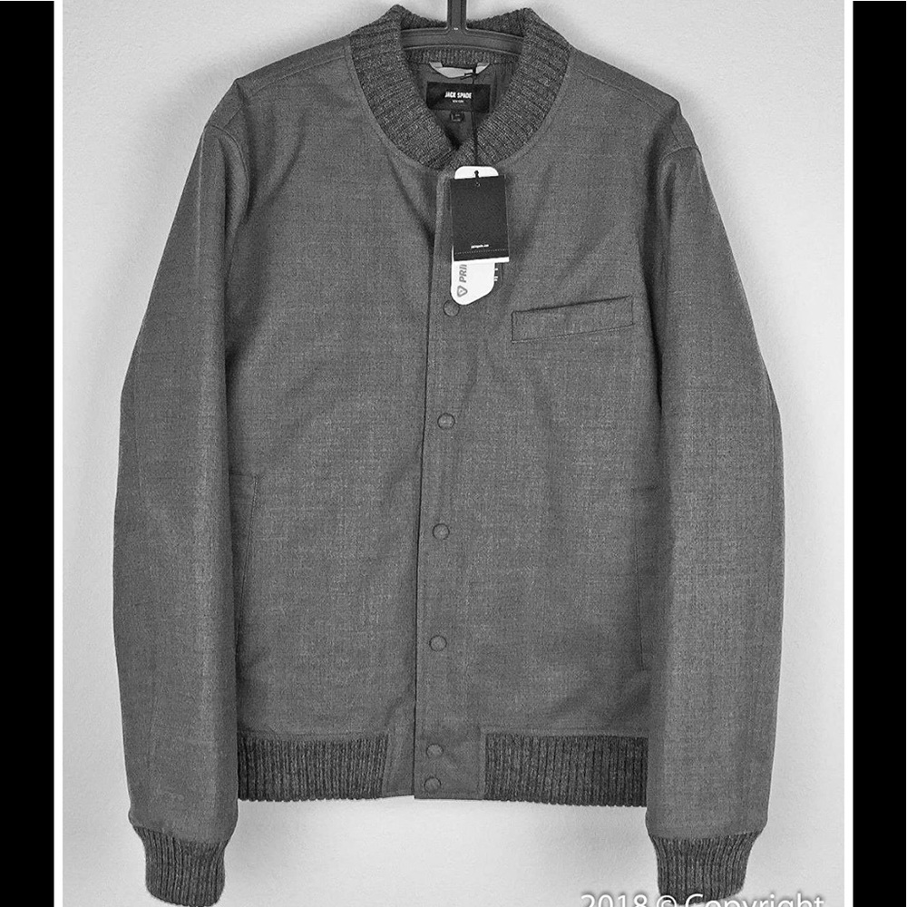 Jack Spade Primaloft Technical Wool Bomber Jacket